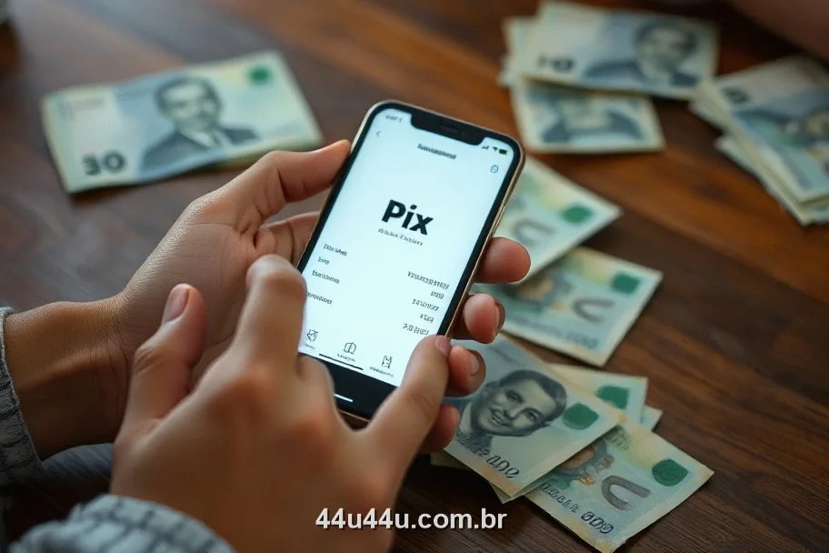 Saque por PIX no app 44U